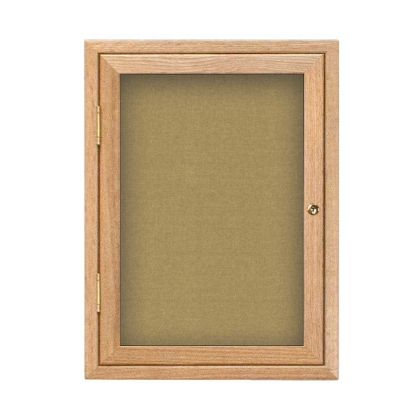 Sliding Glass Door Radius Letterboard, 72"x48", Satin/Green Vinyl